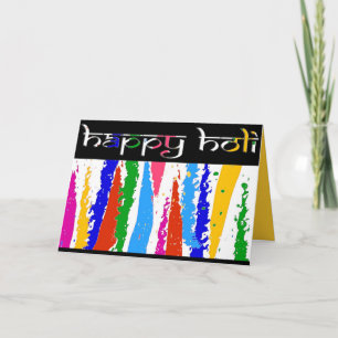 Lycklig Holi Hälsning Kort