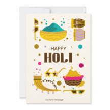 Lycklig Holi-hälsningskort!