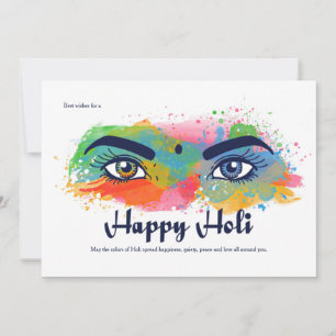 Lycklig Holi-hälsningskort Julkort