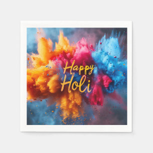 Lycklig Holi Napkin Pappersservett