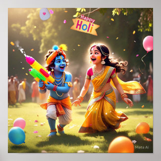 LYCKLIG HOLI POSTER