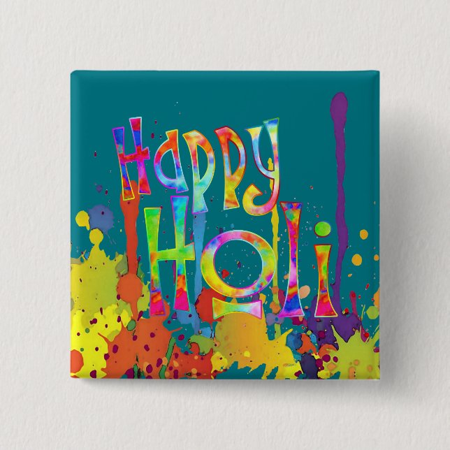 LYCKLIG HOLI! - Sprida Holi-meddelandet Knapp (Framsida)