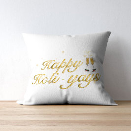 Lycklig Holi-Yays! Festive Firande Design Kudde