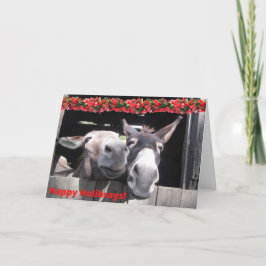 Lycklig Holibrays från Bunny och Hershey! Kort