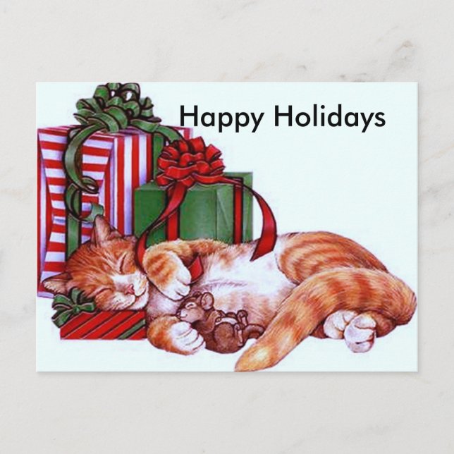 Lycklig Holidays#2 Helg Vykort (Framsida)