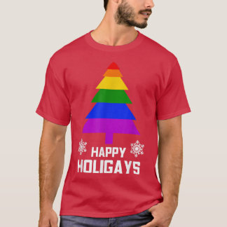 Lycklig Holigays Funny Gay HBT-julklapp T T Shirt