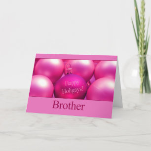 Lycklig Holigays Gay Brother-julkort Helgkort
