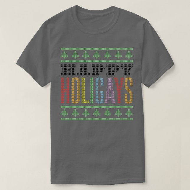 Lycklig Holigays HBT Gay Jul T Shirt (Design framsida)