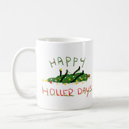 Lycklig Hollerdays 1-O Julgran. Kaffemugg