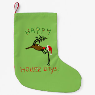 Lycklig Hollerdays 4 - kyssar en renar. Liten Julstrumpa
