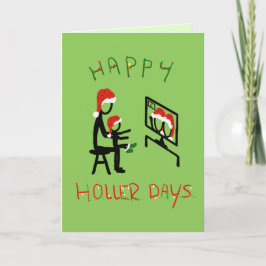 Lycklig Hollerdays 7 - Zoommöte. Kort