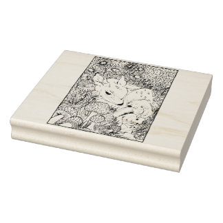 Lycklig Hollow Hjort Stämpel