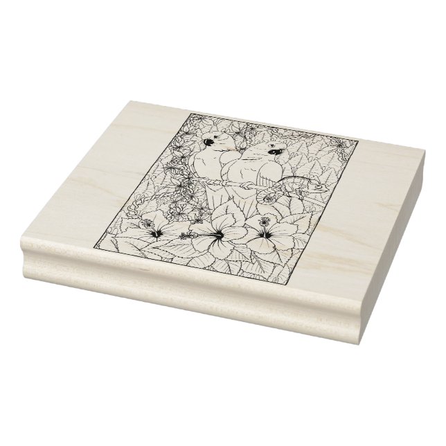 Lycklig Hollow Parrots Stämpel (Stämpel)