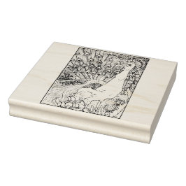 Lycklig Hollow Peacock Stämpel