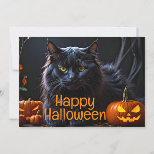 Lycklig Holloween - Black Cat Meddelande
