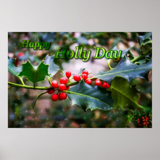 Lycklig Holly Day Poster (Framsidan)