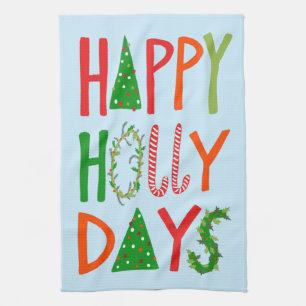 LYCKLIG HOLLY DAYS Sweet Helgdag jul Kökshandduk