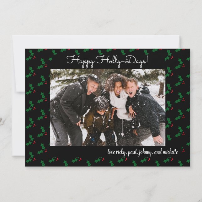 Lycklig Holly Days underliga Helgdag Många fotokor (Framsida)