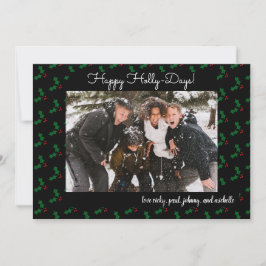 Lycklig Holly Days underliga Helgdag Många fotokor