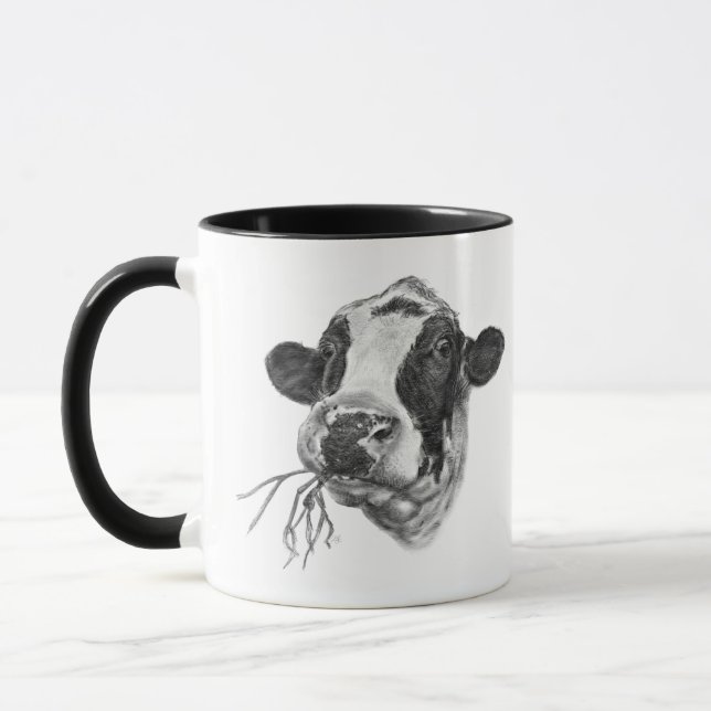 Lycklig Holstein Friesianko Mugg (Vänster)