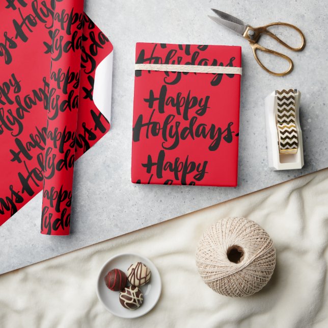 Lycklig Holydays Helgdagar Heliga Days God jul Presentpapper (Hantverk)