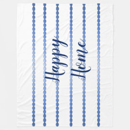 Lycklig Home Blue Rand Fleece Blanket