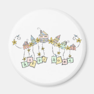 Lycklig Home Doodles Magnet
