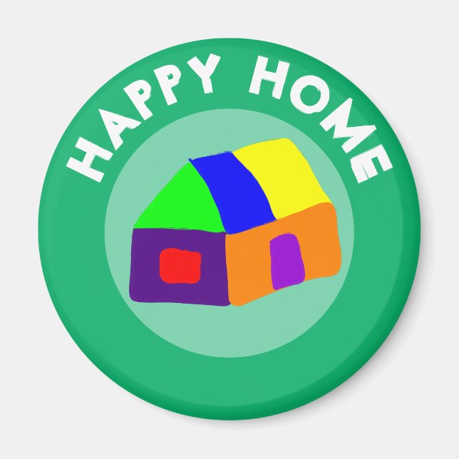 LYCKLIG HOME MAGNET (Framsidan)