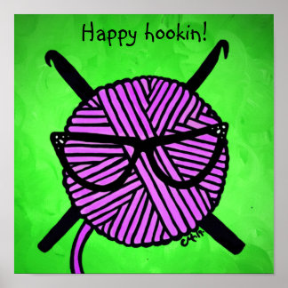 Lycklig Hookins krona poster