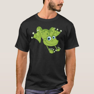 Lycklig hoppa groda tee shirt