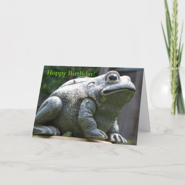 lycklig Hoppy Birthday Brother Frog Kort (Framsida)