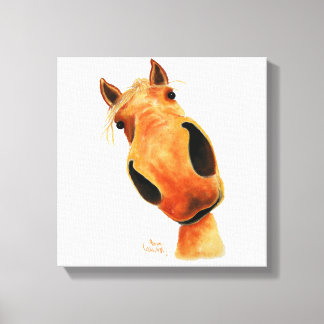 Lycklig Horse ' NuGeT' av Shirley MacArthur Canvastryck