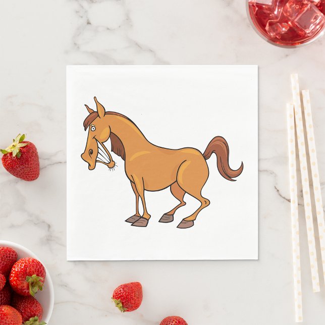 Lycklig Horse Pappersservett (Skapare uppladdad)