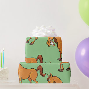 Lycklig Horse Presentpapper