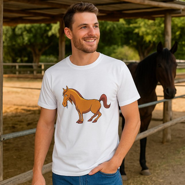 Lycklig Horse T Shirt (Skapare uppladdad)