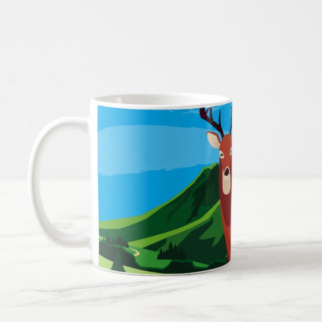 lycklig höstsäsong, plana djur, konst, a kaffemugg (Vänster)