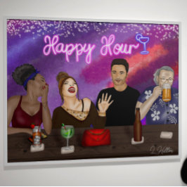 Lycklig Hour | Digital konst Poster