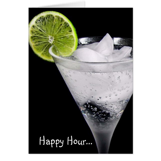 Lycklig Hour Hälsningskort (Framsidan)