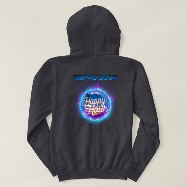 Lycklig Hour Hoodie (Design baksida)