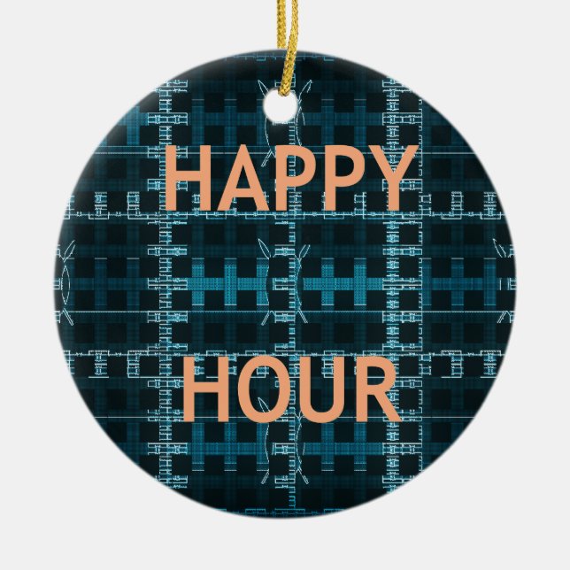 Lycklig Hour Julgransprydnad Keramik (Framsidan)