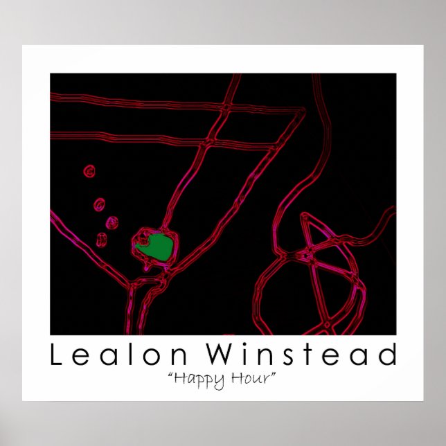 Lycklig Hour Poster (Framsidan)