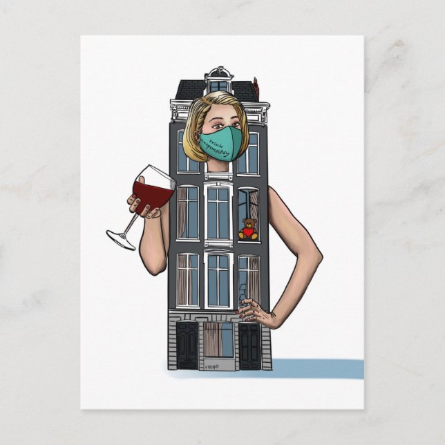 "Lycklig Hour" Vykort (Framsida)