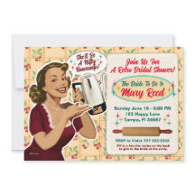 Lycklig Housefru Möhippa Inbjudan/Recept Card 3