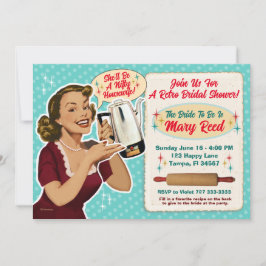 Lycklig Housefru Möhippa Inbjudan + receptkort