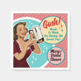 Lycklig Housefru Möhippa Napkins Pappersservett