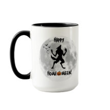 Lycklig Howl-o-ween Funny Werevarcoffee Mugg