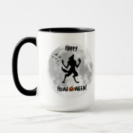 Lycklig Howl-o-ween Funny Werevarcoffee Mugg
