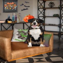 Lycklig Howl-o-ween Varg Riding på Skateboard