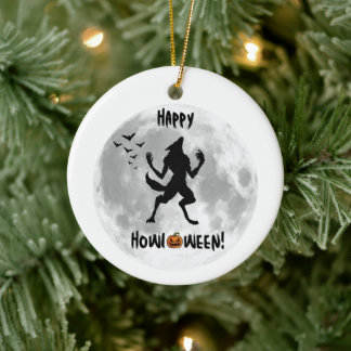 Lycklig Howl-o-ween Werevarnas prydent Julgransprydnad Keramik