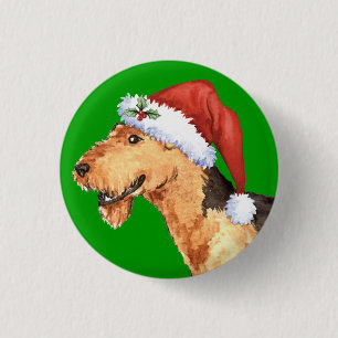 Lycklig Howliday Airedale Knapp